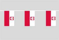 Flaggenkette Polen mit Adler