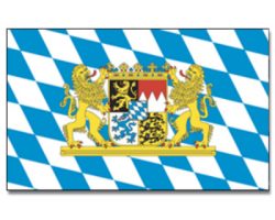 Fahne Bayern mit Lwe