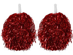 Cheerleader Pom Pom Dance whisk red
