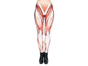 Ladies motive Leggings Design Muscles color white