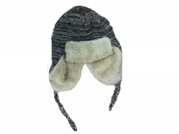 Strickmtze mit Kunstfell Modell 34f