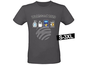 Motif T-shirt dark gray model Shirt-003j