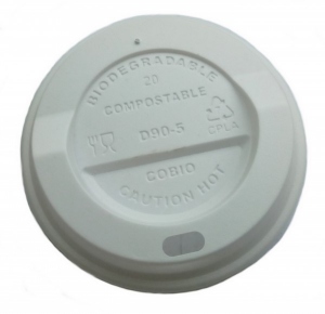 Kaffeebecher To Go Deckel PLA fr 0,2l weiss 100 Stck