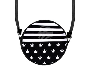 Runde Motiv-Handtasche Streifen und Hanf