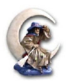 Witch on moon K363