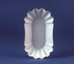 Flat pasteboard oval 19,5cm