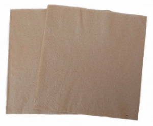 Napkins organic paper kraft brown 33x33cm 1500 pieces