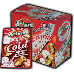 Bolero fruit beverage powder Cola