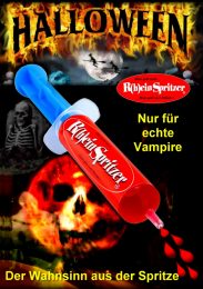 R(h)einSpritzer Blutspritzer Halloween