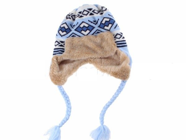 Strickmtze mit Kunstfell Modell 34c
