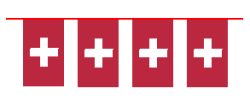 Fahnenkette Schweiz