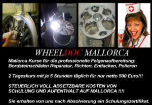 Ab sofort  WheelDoc Mallorca Workshop