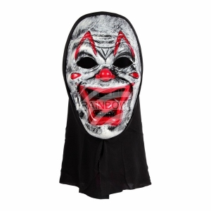 Karnevalsmaske weiss clown MAS-42