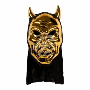 Karnevalsmaske Horror gold MAS-38D