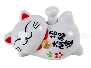 Solarwackelfigur weie Katzen