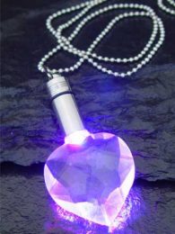 Power Lights Neckchains Heart Blue/Red