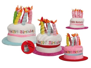Geburtstagshut mit 8 Kerzen Happy Birthday