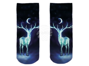 Calcetines con motivos luna de ciervo