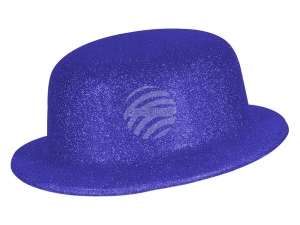 Melone Hut glitzernd blau