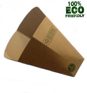 Waffle cone snack, chip bag 13.5x8x5.5cm 100 pieces