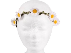Blumenkranz weiss/gelb