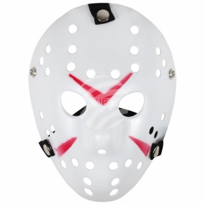 Karnevalsmaske weiss Horror MAS-67