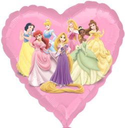 Folienballon Herz Prinzessin