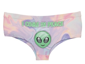 Calzoncillos con motivos I come in peace