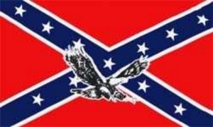 Flag Southern states eagle small