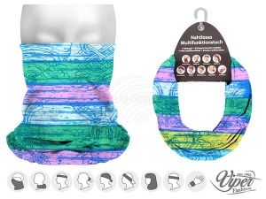 Multifunctional cloth 9 in 1 Multi-purpose scarf Stripes MF-161