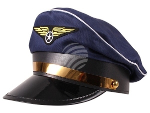 Pilotenmtze blau