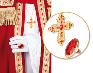 Cross on chain and ring