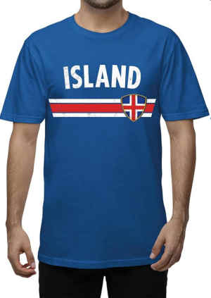 WM 2026 T-Shirt inklusive Druck Island