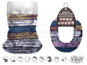 Multifunctional cloth 9 in 1 Multi-purpose scarf Stripes MF-164