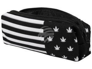 Pencil Case, Feather sleeve Design Hemp with stripes