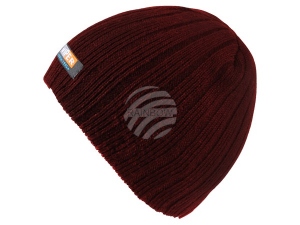 Long Beanie Slouch Strickmtze bordeaux