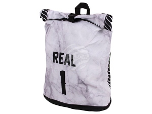 Mochila con cierre por enrollado Real 1 negro/gris/blanco