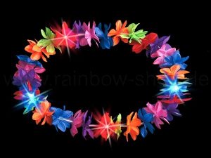 Hawaii chains with light rainbow
