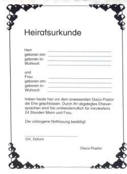 Heiratsurkunden