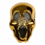 Mscara de carnaval Calavera horror oro MAS-35D