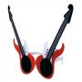Brille Partybrille Funbrille Gitarre rot