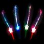 Leuchtstbe Motiv Stern Glasfaser LED farblich sortiert
