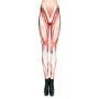 Ladies motive Leggings Design Muscles color white