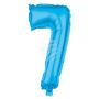 Folienballon Helium Ballon trkis Zahl 7