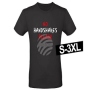 Motif T-shirt black model Shirt-009