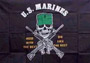 Flag US marine Measuring with the best