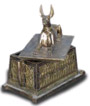 Schakal Truhe bronze 40 cm