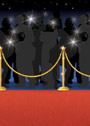 Dekoracja na sciane Scene Setter Hollywood czerwony dywan