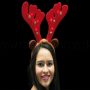 Weihnachts Elchgeweih mit Glckchen und Leuchtdioden