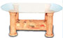 Glastisch gyptisch hellbraun 42 cm